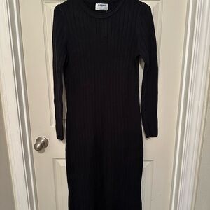 Old Navy Elegant Black Long Sleeve Dress